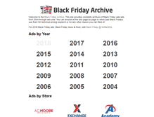 Tablet Screenshot of blackfridayarchive.com